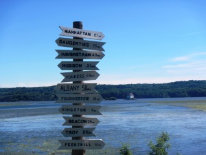Esopus Meadows front of sign
